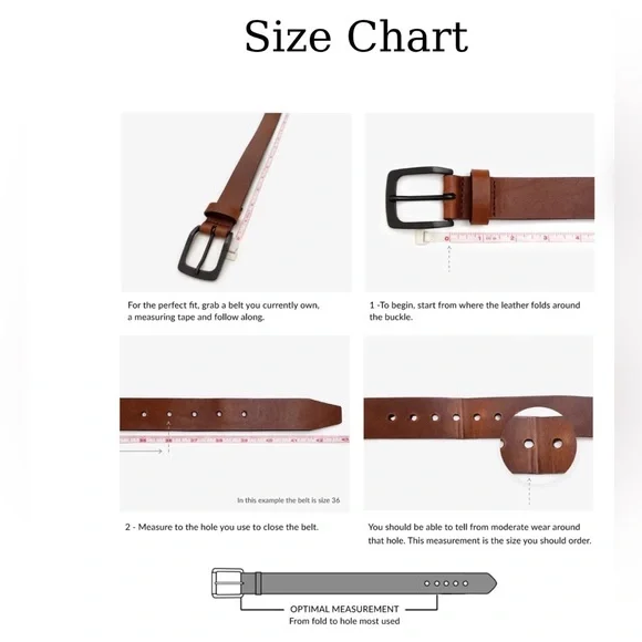 Brave Leather Otir Double Circle Buckle Belt - Picture 12 of 13